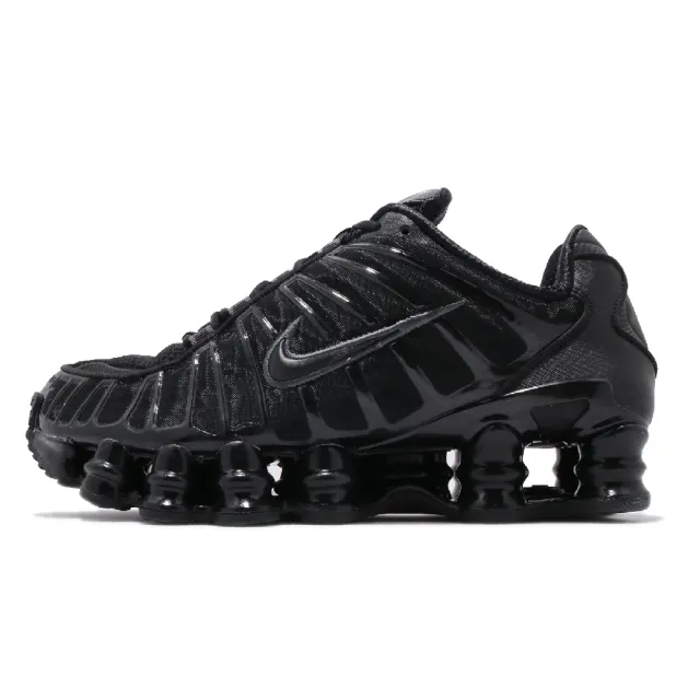 【NIKE 耐吉】Nike 休閒鞋 Wmns Shox TL 黑 全黑 女鞋 男鞋 彈簧鞋 復古 運動鞋(AR3566-002)