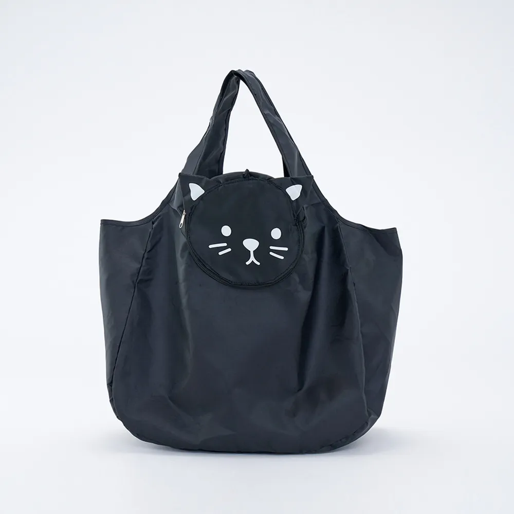 【OCTAVIA 8】OCTAVIA8 - 黑貓收納隨身購物袋- CAT黑(購物袋)
