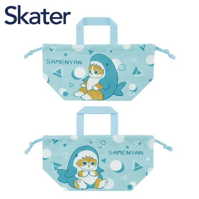 【Skater】mofusand 貓福珊迪 日本製束口便當提袋(便當袋/野餐袋/戶外郊遊)