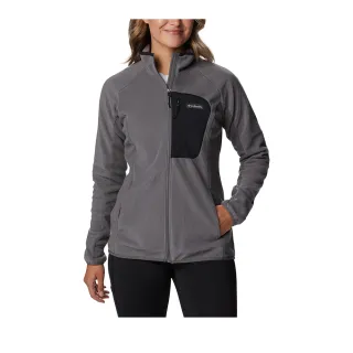 【Columbia 哥倫比亞 官方旗艦】女款- Omni-Heat Helix柔暖刷毛外套-灰色(UAR01420GY/HF)