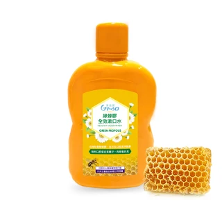 【Naturo 萊悠諾】台灣綠蜂膠保健漱口水-全效保健500ml(不含酒精 口氣清新 預防口臭)