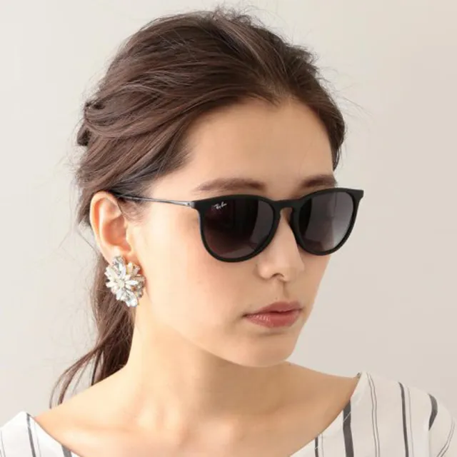 【RayBan 雷朋】Erika 亞洲版 輕量偏光太陽眼鏡 RB4171F 622/T3 霧黑框漸層灰偏光鏡片 公司貨