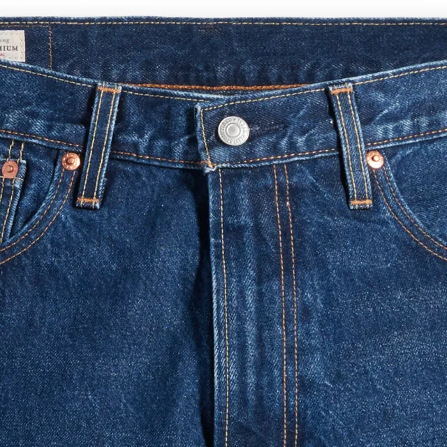 【LEVIS】男款 551Z復古直筒牛仔褲 / 精工中藍染石洗 熱賣單品 24767-0071