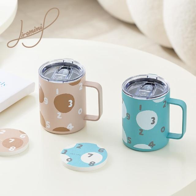 【Hiromimi】SOU·SOU不鏽鋼辦公杯+杯墊2入組(350ml)