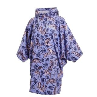 【MYSTIC】毛巾衣 浴巾衣 PONCHO 女款 福虎紫(衝浪 潛水 上岸)