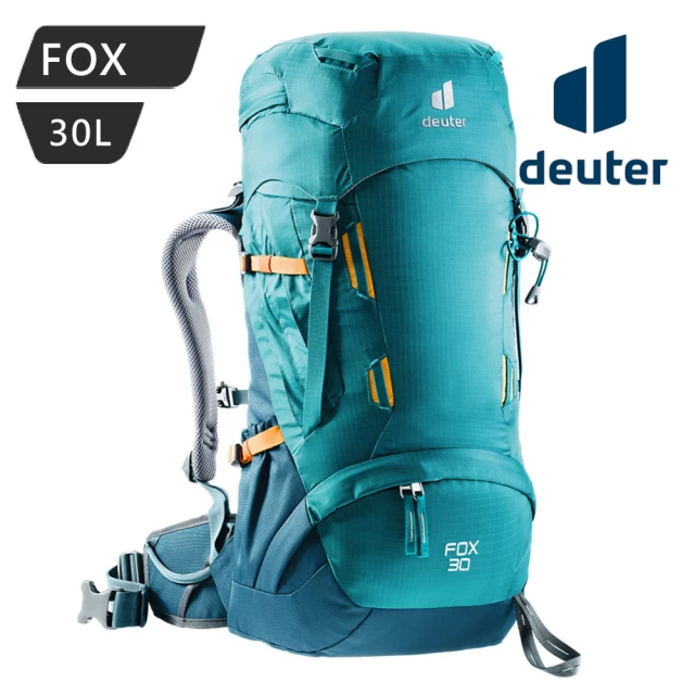 deuter FOX 拔熱透氣背包-湖藍/藍-3611121(後背、登山、旅遊、攻頂、百岳、郊山、健行、登頂)