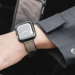 【SwitchEasy 魚骨牌】Apple Watch Ultra2/Ultra/9/8/7/6/5/4/3/SE Hybrid 矽膠真皮革錶帶(最新S9/Ultra 2)