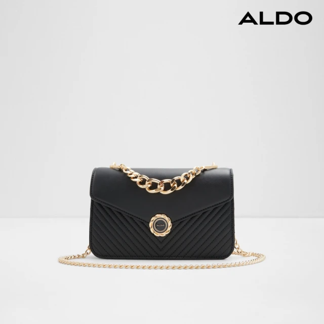 ALDO LOEI-經典時尚鍊條肩背包(黑色)品牌優惠