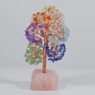 【先藝堂】七脈輪氣場爆發水晶發財樹 能量磁場 開運