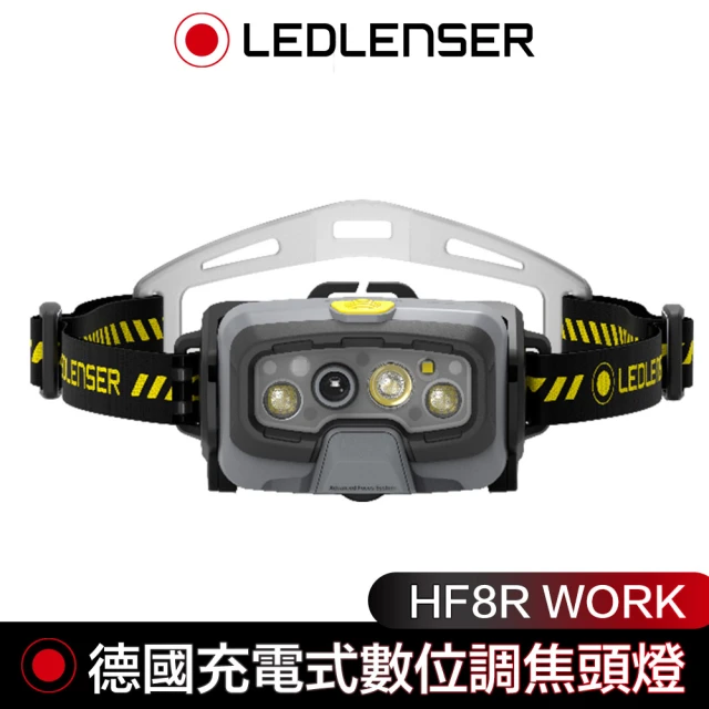 德國 Led Lenser HF8R WORK 充電式數位調焦工作頭燈