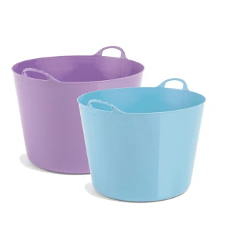 【TAURUS】多功能軟式泡澡桶組 特大紫+大藍(紐西蘭 洗澡桶 泡澡桶 泡泡浴 兒童澡桶)
