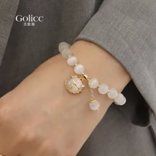 【Golicc】招財貓 手鍊(手環 手鍊 手繩 首飾 招財 飾品 開運  生日 禮物 盛夏慶典)