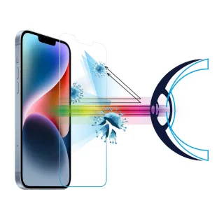 【RetinaGuard 視網盾】iPhone 15 防藍光玻璃保護膜(6.1吋)