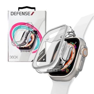 【刀鋒360X系列】Apple Watch Ultra 2/Ultra 49mm 全包覆透明軟膠防撞殼 玻璃貼+保護邊框