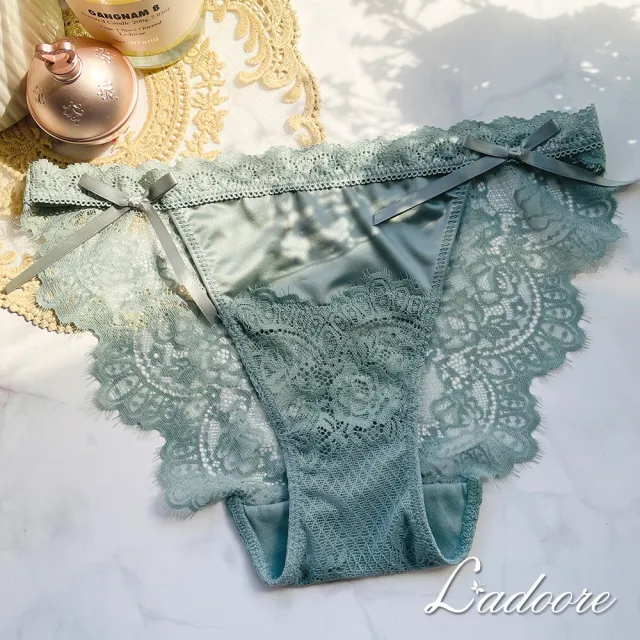 【L’adoore 蕾朵兒】迷醉伊蘭 蕾絲高衩高質感小褲 白(蕾絲 高衩 冰絲 柔軟 性感 無痕)