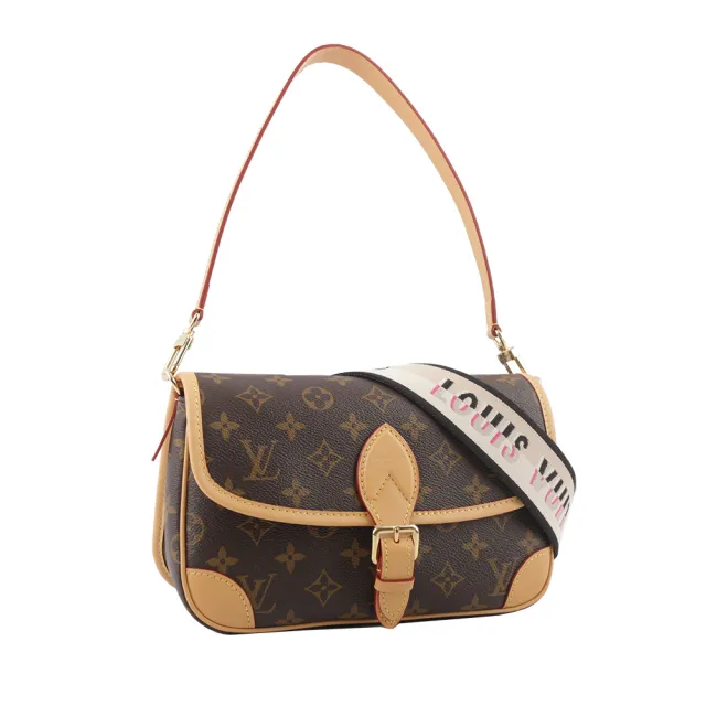 【Louis Vuitton 路易威登】Diane Monogram 帆布翻蓋二用馬鞍包(M45985)