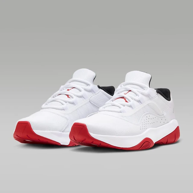 NIKE 耐吉 休閒鞋 男鞋 運動鞋 AJ 喬丹 AIR JORDAN 11 CMFT LOW 白紅 CW0784-161