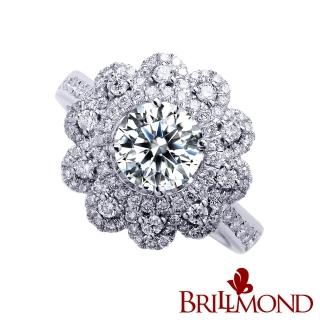 【BRILLMOND JEWELRY】GIA 天然鑽石 1克拉 D/VS2 3EX NONE 榮耀經典鑽戒(配天然鑽石1克拉)