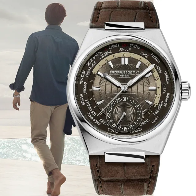 【CONSTANT 康斯登】IGHLIFE WORLDTIMER 系列機械男腕錶-41mm 618年中慶(FC-718C4NH6)