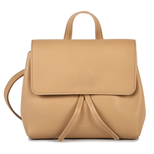 MANSUR GAVRIEL MINI SOFT LADY BAG 小牛皮手提斜背兩用包(沙棕色)