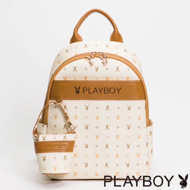 PLAYBOYPLAYBOY 後背包 Dynamic系列(米色)