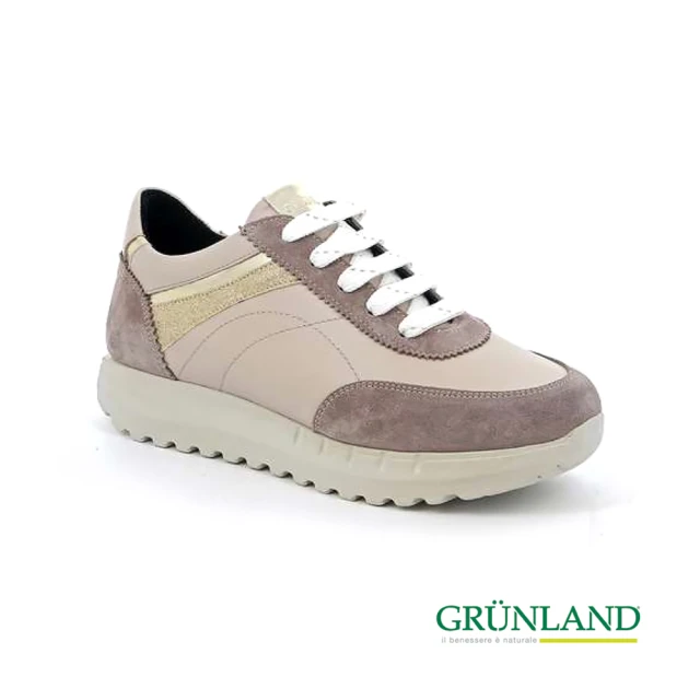 GRUNLAND 義大利經典時尚摩登休閒鞋 藕粉(義大利進口舒適鞋)