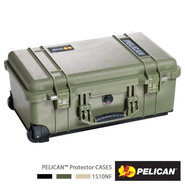 PELICAN 1510 氣密箱 登機箱 含輪座 空箱 綠色(公司貨)