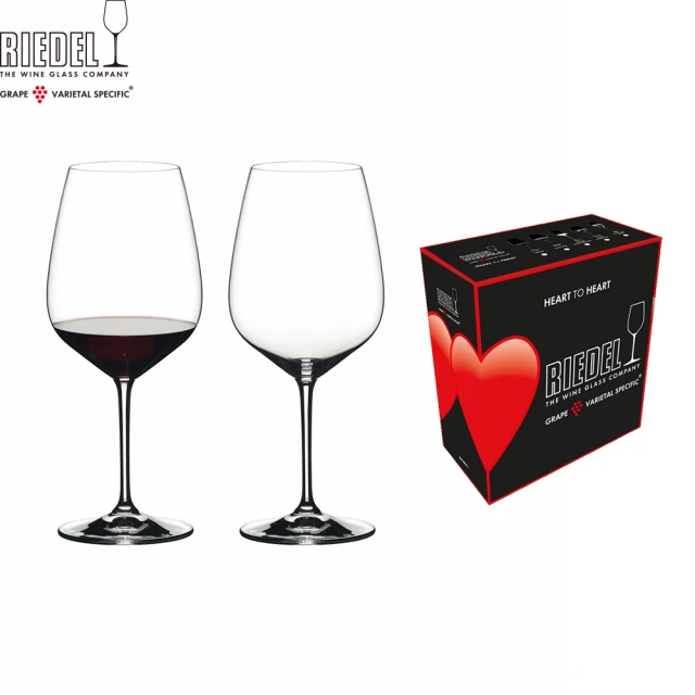 【Riedel】Heart to Heart Cabernet Sauvignond卡本內紅酒杯2入禮盒