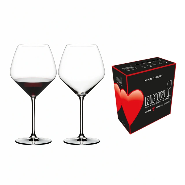 【Riedel】Heart to Heart Pinot Noir黑皮諾紅酒杯2入禮盒