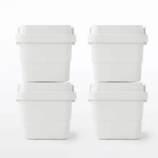 【MUJI 無印良品】耐壓收納箱/小(4入組)