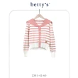 【betty’s 貝蒂思】條紋水手領開襟針織上衣(共二色)