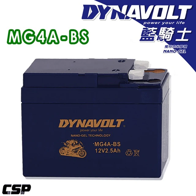 Dynavolt 藍騎士 MG4A-BS(等同YTR4A-BS與MT4R與FTR4A GP賽事車手指定電池)