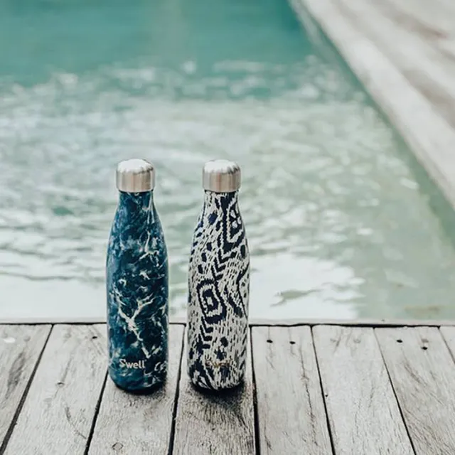 【S’well】Sailcloth-17oz-美國時尚不鏽鋼保冷.保溫杯500ml(Textile COLLECTION 保溫瓶)