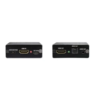 【昌運監視器】HDC-HHAS HDMI 影音分離器 支援DDC PASS/2.0CH/5.1CH三種音效
