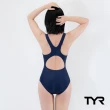【TYR】泳裝 連身 三角 女用 藍色 Solid Female MaxFit(三角 修身剪裁)