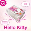 【SANRIO 三麗鷗】Hello Kitty 安全護耳紙軸棉花棒 50支 X 10盒 棉頭加大棉花基座 初生嬰兒即可使用(盒裝)