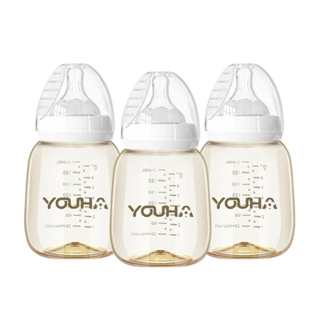 優合 Youha PPSU寬口奶瓶-210ml(3入促銷組)