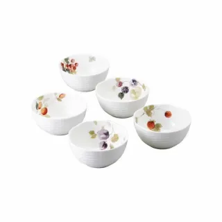 【NARUMI 鳴海骨瓷】幸福果實骨瓷飯碗-5入-11cm(居禮名店獨家代理)