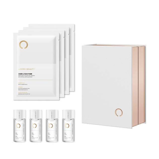 【AMIRO】BEAUTY多肽靶心抗皺凍乾面膜套裝(保濕 保養 淡紋 S1 情人節 禮物 抗老)