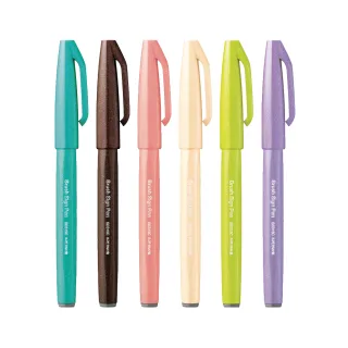 【Pentel 飛龍】柔繪筆 6色 SES15C-6T3(狐狸野餐)