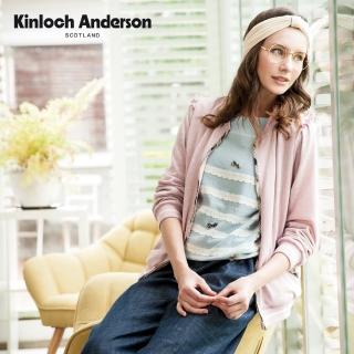 【Kinloch Anderson】俏皮點點蕾絲提花飛行外套 金安德森女裝(KA0756005 粉紫/米白)