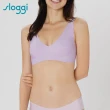 【sloggi】NEW ZERO FEEL SOFT BRA 全新零感系列後扣式V領內衣(微醺紫)