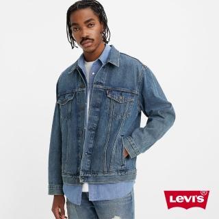 【levis 官方旗艦】男款 寬鬆版牛仔外套 / 精工中藍染洗舊 熱賣單品 a5782-0001