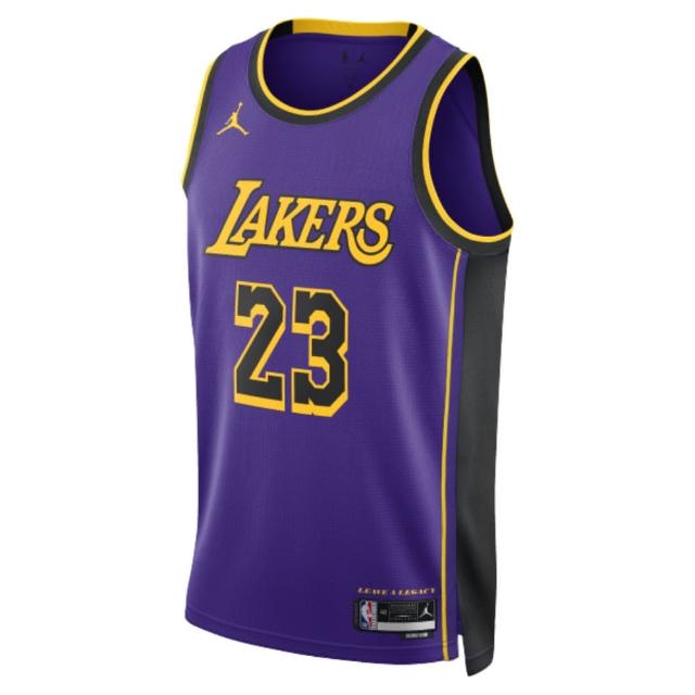 【NIKE 耐吉】背心 男款 運動背心 慢跑 湖人隊 LAL MNK DF SWGMN JSY STM 22 NBA 紫 DO9530-508