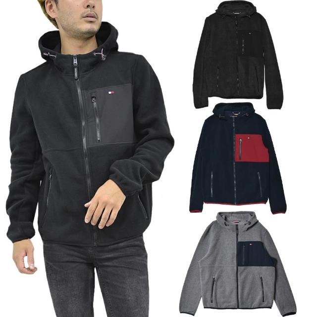 【Tommy Hilfiger】湯米 連帽 外套 情侶款 保暖 抓毛絨(平輸品)