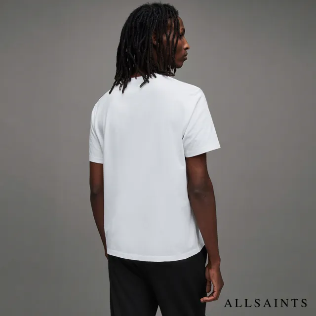 【ALLSAINTS】CURTIS 純棉簡約素面短袖T恤-白 MD026Z(常規版型)