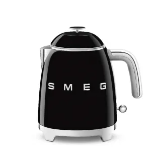 【SMEG】義大利迷你復古電熱水壺-耀岩黑(KLF05BLUS)