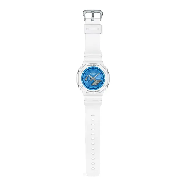 【CASIO 卡西歐】G-SHOCK ITZY 彩領配戴款 八角 農家橡樹 閃耀冬季手錶 畢業禮物(GA-2100WS-7A)