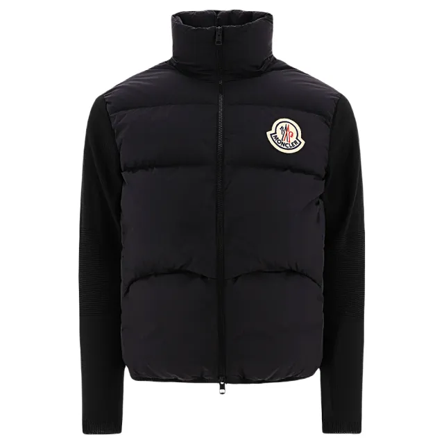 MONCLER】秋冬新款男款前襟羽絨針織外套-黑色(1號USA-S、2號USA