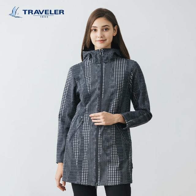 【TRAVELER 旅行者】女款Soft Shell防風撥水保暖外套_232TR220(防風/防撥水外套)